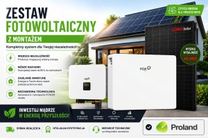 INSTALACJA FOTOWOLTAICZNA 9,54kW Magazyn Energii 11,52kWh FoxESS z MONTAŻEM