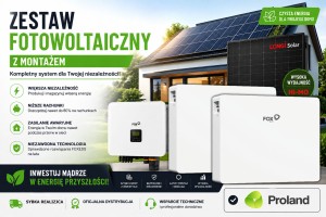 INSTALACJA FOTOWOLTAICZNA 9,54kW Magazyn Energii 23,04kWh FoxESS z MONTAŻEM